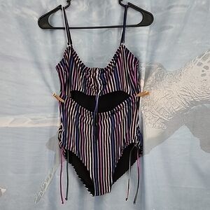 Striped One-Piece Swimsuit